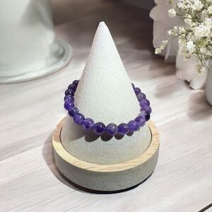 Amethyst Crystal Stretchy Bracelet‎ (#3)